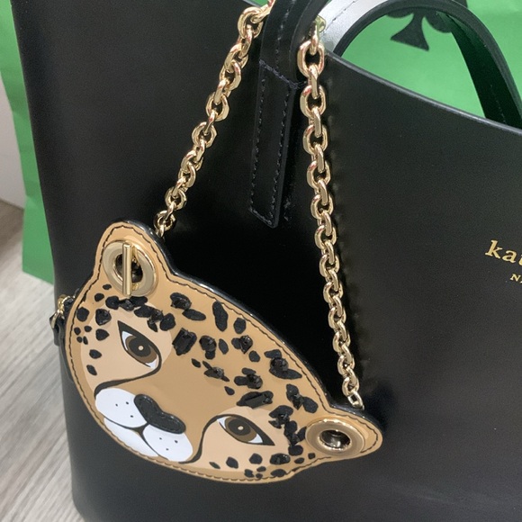 Kate Spade ♠️ Run Wild Leopard Coin Purse - Picture 6 of 8